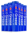 Electric Motor Bearing Grease Case Of 10 Tubes, 13.7 Oz Each, arranged in blue containers for industrial use