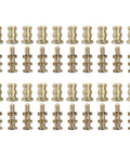 20 Sets Table Leaf Dowel Pins And Bolt Sleeve Connectors For Furniture Alignment 8x10x30mm Metal Dowels Kit straight view