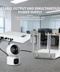 Slick Mini UPS With 20800mAh Capacity Delivers Steady 18W Power to a modem and router in an office setup.
