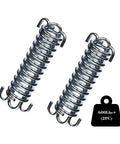 Two stainless steel porch swing springs with hooks, heavy-duty 600 lb capacity (2 pcs)