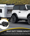 2 Inch Rear Trailer Hitch Receiver Kit For Ford Bronco 2021 Through 2026 2 Door And 4 Door Excludes Bronco Sport Black