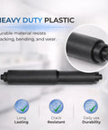 7 Inch Black Toilet Paper Roller Replacement Rod For Standard Size Holders Easy Install Durable Toilet Paper Holder Replacement Fits Most Rolls Smooth Function No More Hassle