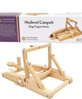 Medieval Catapult STEM Building Kit Wooden Catapult Model For Mechanical Engineering Physics And Historical Siege Project 60 Minute Build With Epic Hands On Tension Powered Mechanism box and model