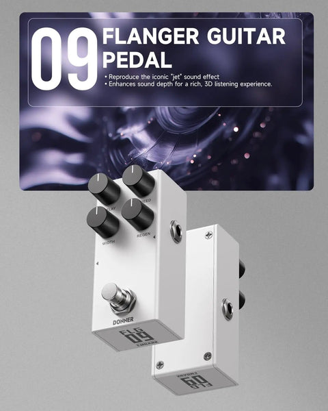 Dope Jet Flanger Pedal For Electric Guitar With Analog True Bypass, Classic Jet And Chorus Modulation, Liquid Tone Texture