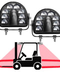 Two Pack Forklift Safety Light Arc LED Warning Light For Warehouse Pedestrian Alert And Rear Zone Spotlight 40W DC 10 To 80V