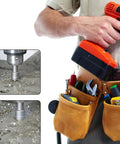 DIYer using drill with 13Pcs TCT Hole Saw Kit With Tungsten Carbide Tips For Stainless Steel Heavy Duty Hole Cutter Set