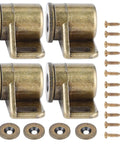 Super Strong Magnetic Door Catch For Cabinets Wardrobes And Drawers Bronze Finish Easy Install Keeps Doors Shut Tight And Sealed