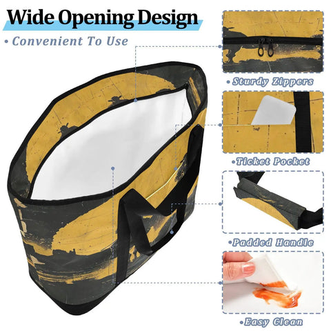 Large Capacity Reusable Insulated Cooler Tote For Picnics Beach Travel And Camping Leak Proof Lunch Box wide opening