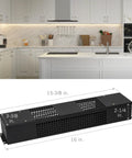 Rock Solid Large Power Supply Enclosure For Led Landscape Lighting Damp Rated Transformer Box in stylish kitchen setting, 16 x 2.25 x 3.38 in.