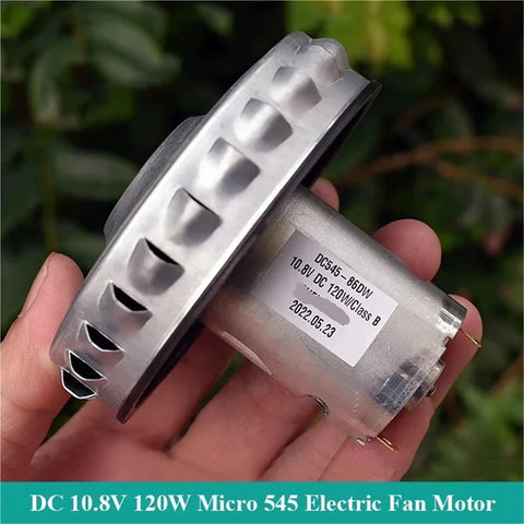Top Tier Rs 545 High Power Electric Fan Motor featuring a reliable ball bearing design, 120W micro motor.