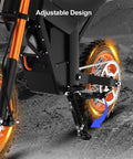 Spring Loaded Bike Kickstand For Tuttio Soleil And Tuttio Tutto Electric Dirt Bikes, Grippy Anti Slip Side Stand Replacement installed