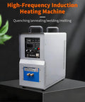 Heavy Duty 15KW Induction Heater With Steady Current And Kickin Power Output High Frequency Metal Heating And Welding Gear Water Cooled System For No Nonsense Forging Jobs, machine front view with digital controls.