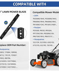 Mulching Blade With Five Eighth Inch Circle Mounting Pattern For 21 Inch Deck Push Lawn Mower Replacement Easy Install
