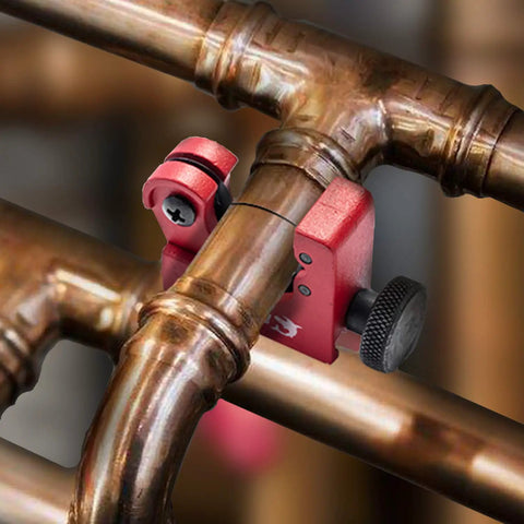 Heavy Duty Pipe Cutter Kit With Big Tubing Cutter And Mini Tube Cutter For Copper Aluminum PVC And Thin Stainless Steel Tubing Three Sixteenths To Two Inches Outer Diameter used to cut copper pipe