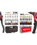 Rivet Nut Tool Bundle NT600 NT700 with drill bits, mandrels, wrench, and case for DIY and pros all-in-one kit.