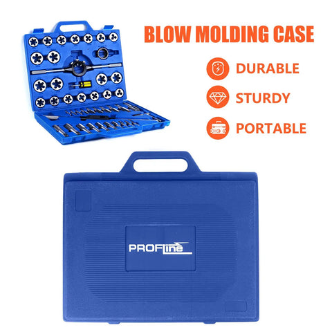 Metric Tap And Die Set Kit With 45 Pieces For Creating And Repairing Threads From M6 Through M24 Coarse And Fine Internal And External Pro Grade Do It Yourself Ready With Sturdy Storage Case