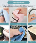 CONLI microfiber cleaning cloths, 20x20 cm suede-like, lint-free for eyeglasses, lenses, phones (12-pack)