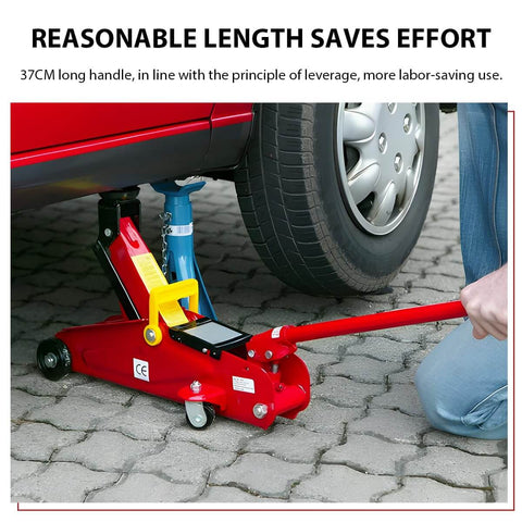 2 Ton Horizontal Hydraulic Jack Handle With Grippy Anti Slip Grip Heavy Duty Steel Floor Jack Lever Replacement lifting a car