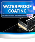 Professional Grade Waterproof Sealant And Heavy Duty Concrete Caulk for damp walls applied with a brush.
