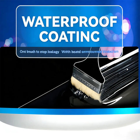 Professional Grade Waterproof Sealant And Heavy Duty Concrete Caulk for damp walls applied with a brush.