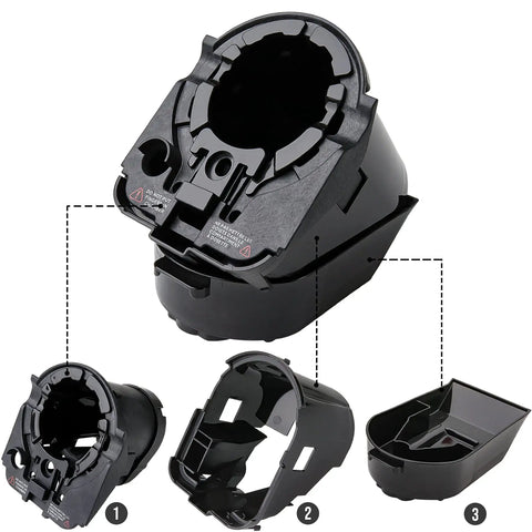 All-In-One Replacement Cup Pod Holder Needle Assembly Kit For 2.0 Coffee Makers with pod holder, housing, and needle components.