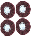 4-pack of 8 Inch Nonwoven Airway Satin Buffing Wheel Set For Angle Grinder 5 Eighths Arbor Hole For Polishing Aluminum And Stainless Steel