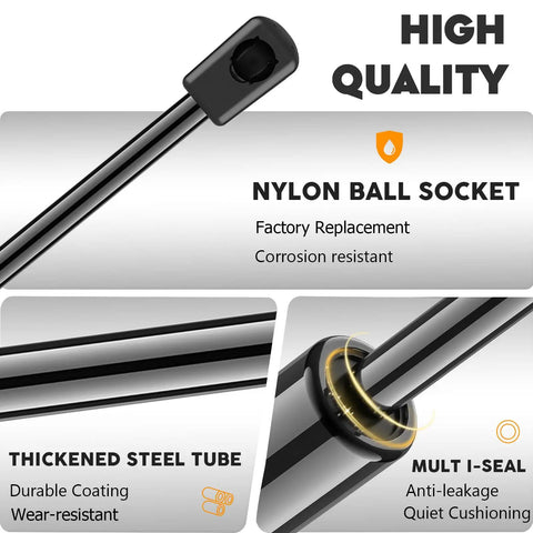 High quality Lexus Hood Lift Supports For 1998 2005 GS300 GS400 GS430 with nylon ball socket and thickened steel tube detail