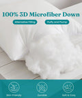 12x20 Outdoor Pillow Inserts Pack Of 2 Waterproof Square Throw Pillows For Couch Sofa Bed And Patio Furniture
