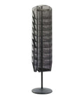 Onyx Rotating Mesh Magazine Holder With 30 Pockets Display Rack For Journals And Catalogs 360 Degree Spin Brochure Organizer