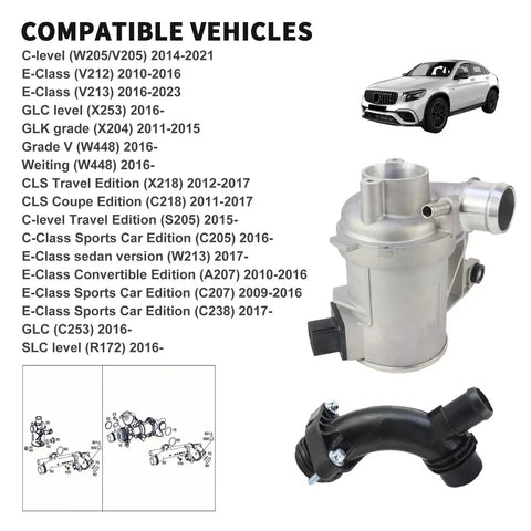 Beefy Coolant Water Pump For Mercedes Benz M274 Engine C Class E Class Glc Metris Sprinter Replaces 2742000207 compatible vehicles list
