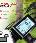 Beefy 750W Front Wheel Ebike Conversion Kit With 36V System, 20 Inch Wheel, PAS LCD Display, Controller, Brake Lever, Torque Arm For Fast, Smooth Rides And Easy DIY E Bike Upgrade LCD display