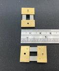 Replacement Part For Brass Clock Suspension Spring Set Of 2 DIY Clock Assembly Kit with ruler for size reference