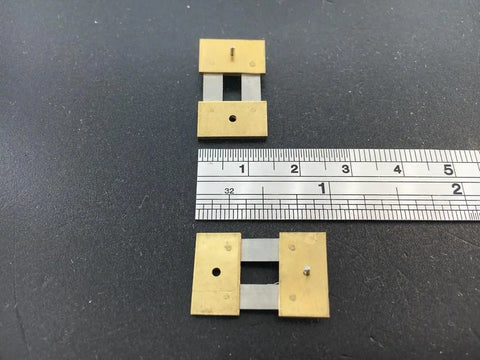 Replacement Part For Brass Clock Suspension Spring Set Of 2 DIY Clock Assembly Kit with ruler for size reference