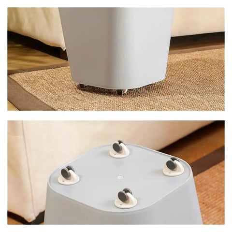 4 Pack Adhesive Swivel Casters Furniture Wheels Castors For Storage And DIY Heavy Duty Stick On Casters with steel plate on tote