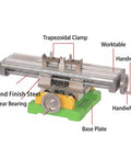 Heavy Duty Cross Slide Table For Milling Machine With Dual Axis X Y Travel Adjustment Smooth Operation Cast Iron Base Aluminum Worktable Precision Control for metalworking, featuring trapezoidal clamp and handwheels.