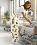 Women Western Cowboy Print Scrubs Set With Deep Multi Pocket Elastic Waist Healthcare Uniforms For Nurses And Dental Assistants Designed For Go Getter Days And Ride Or Die Comfort, in a hospital setting.