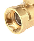 Heavy Duty Motorized Ball Valve DN40 One To Two Inch Solid Brass Housing showing threaded brass connection detail.