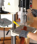 10 Inch Benchtop Drill Press With Variable Speed From 50 To 3000 RPM Cast Iron Table And Base 6.2 Amp Motor Laser Alignment