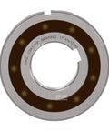 CSK17PP Sealed Ball Bearing 17x40x12mm showing chrome steel design and dust seal for heavy duty use in machines.
