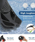 Open Heel Snorkel Fins With Adjustable Buckles For Easy On Off Travel Size Short Flippers highlighted material flexibility and comfort