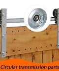 Heavy Duty 73x10mm Iron Cable Pulley With V Shape Wheel Bearing Idler on sliding barn door setup