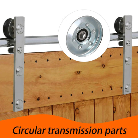 Heavy Duty 73x10mm Iron Cable Pulley With V Shape Wheel Bearing Idler on sliding barn door setup