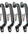 Four Pack Solid Safety Playground Handles Featuring Glow Grip Tech Heavy Duty Anti Slip Handholds For Kid Approved Bunk Beds Playsets Climbing Ladders Total Game Changer with screws