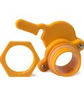 2 Pack Honey Gate Valve For 5 Gallon Buckets Durable Nylon Tap For Extractor Food Grade Honey Harvesting Valve With Stainless Wing Nuts Easy Use Yellow