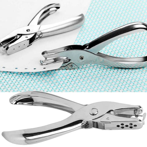 Heavy Duty Stainless Steel 3mm Hole Punch Set Handheld Paper Punch Pliers For DIY Tickets And Crafts Ergonomic Grip 3 Pack