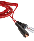 Mini Coil Cord Circuit Tester For Fast Electrical Troubleshooting Red Build With Needlepoint Stainless Probes And Screw On Alligator Clip