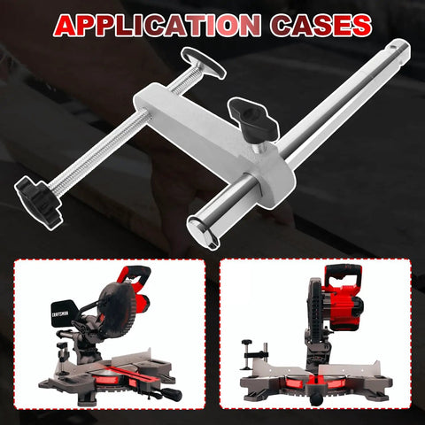 Heavy Duty Steel Miter Saw Clamp Assembly Replacement Hold Down Handles For Woodworking Crews With Ballistic Grip and Dope Accuracy