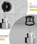 Beefy 50Lb Heavy Duty Vacuum Lifter for Glass Tile and Mirror showing vertical and horizontal suction capabilities on tile surface.