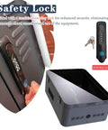 Real Deal Ev Charging Station Wall Cover With Beefy Dual Lock Security And Snug Cord Routing To Keep Your Electric Vehicle Setup Safe From Thieves And Bad Weather Conditions. Combination key lock for security with steel housing.