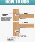 How to use 25 Pack Heavy Duty Shelf Pins 5mm Stainless Steel Cabinet Hardware with installation guides.